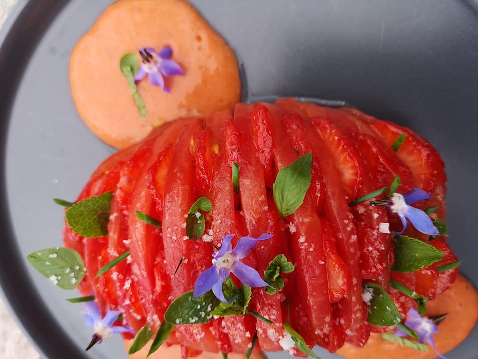 Fond illustrant l'univers culinaire du Chef Vivien