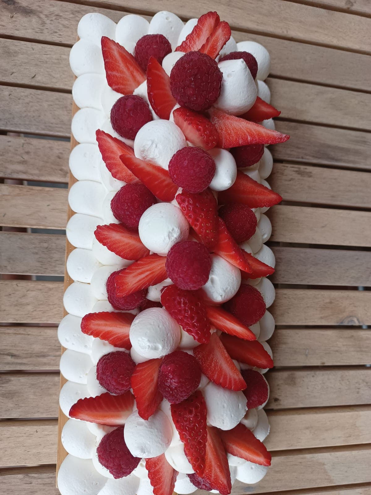 Préparation de la Pavlova